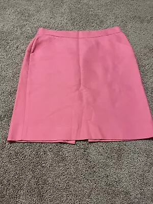 J. Crew Women's The Pencil Skirt Pink  Sz 8 Front Pockets / Back Zip EUC • $6