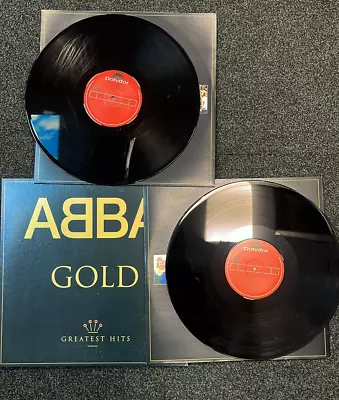 Abba Gold Greatest Hits - Gold Vinyl - UK 2-LP Vinyl Set • £18.99