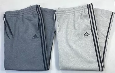 Men's Big & Tall Adidas Fleece 3 Stripe Multi Sport Tri-Blend Sweatpants • $39.99