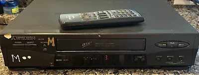 Mitsubishi HS-U746 S-VHS VCR With Remote Tested & Working • $67.99
