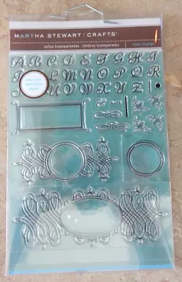 NIOP  Martha Stewart Crafts Clear Stamps  CALLIGRAPHY STAMP SET  #M954100 • $10.99