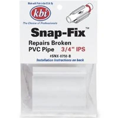 NDS Snap-Fix Pipe Repair Coupling 3/4 Inch IPS Snap Lock 150 Psi PVC • $9.98