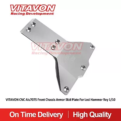 VITAVON CNC Alu7075 Front Chassis Armor Skid Plate For Losi Hammer Rey 1/10 • $40