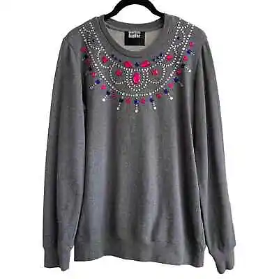 Markus Lupfer Medium Jeweled Neckline Sweatshirt • $48