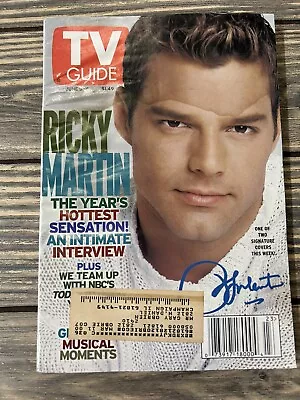 Vintage 1999 TV Guide Ricky Martin Issue 2410 Vol 47 No 23 • $7.79