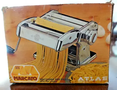 $35 • Buy MARCATO Atlas 150 Pasta Machine With Capelli D'angelo 1mm Made In Italy New