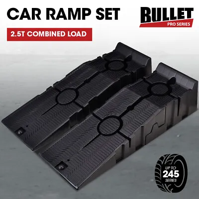 BULLET 2pc Car Ramps Heavy-Duty Set Pair Service Trailer Vehicle 4WD Portable • $142