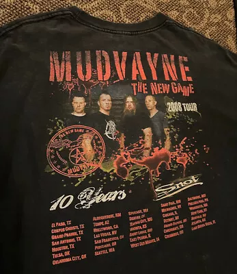 Men’s RARE VINTAGE 2008 MUDVAYNE TOUR LONG SLEEVE T SHIRT SIZE XL?🔥 • $99.88