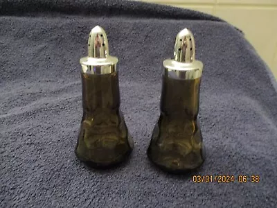 Vintage Viking Glass Georgian Salt & Pepper Shakers • $20