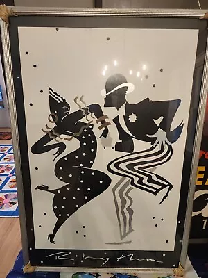 Vintage Original Ty Wilson Rhythm Jazz Dance Framed Poster 37”x25” • $85