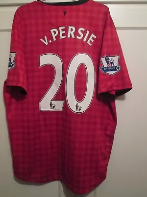 Manchester United 2012-2013 Van Persie Home Football Shirt XL Adult  /58214 • £59.99