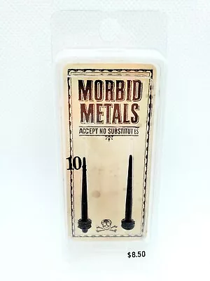 NEW Morbid Metals 10g Black Ear Taper 2 Pack Gauges 1 Pair NIB Earrings  • $5