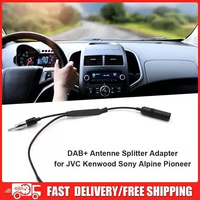 Car Radio DAB + Antenna Splitter Adapter With Amplifier For JVC Kenwood Alpine • $16.27