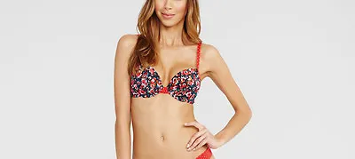 Marie Meili Ursula Underwired Push Up Bikini Top 36C 36D Floral Design • £7.57