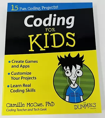 Coding For Kids For Dummies By Camille McCue  Paperback Book • $42