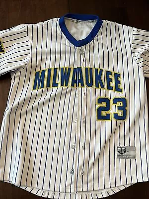 Men’s Rickie Weeks Milwaukee Brewers #23 Stitched Jersey M Moxie **See Pics** • $25