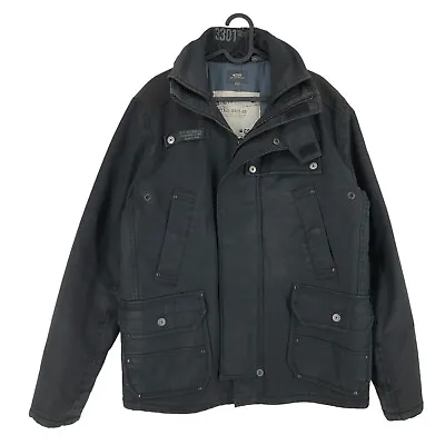 G-STAR RAW Men Mash Overcoat Jacket Coat Size L • £29.74