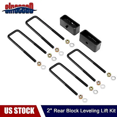 2 Rear Block Leveling Lift Kit For Chevy  Suburban 99-17 GMC Yukon Dodge Dakota • $43.99