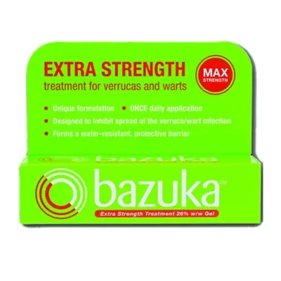 Bazuka Extra Max Strength Treatment Gel 6g - A Treatment For Warts And Verrucas- • £9.79