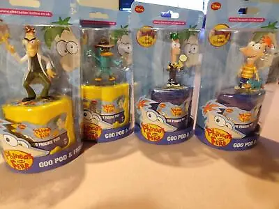 $7.30 • Buy Disney Phineas And Ferb 2 Figures Pack Scene Goo Pod Collectible Choose One