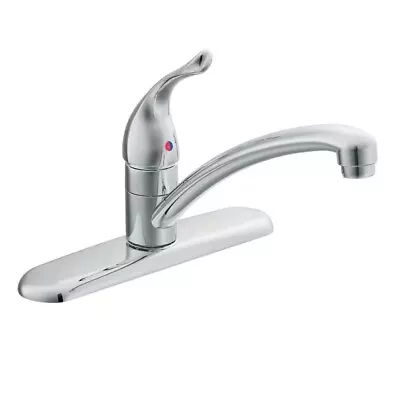 Moen Chateau 7425 Chrome One-Handle Low Arc Kitchen Faucet For 3-Hole Sinks • $70