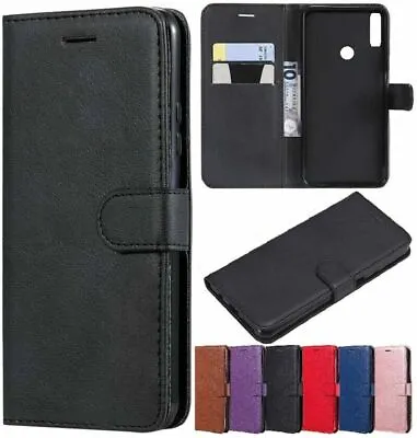 Case For Huawei Y5 Y6S Y6 Y7 2018 2019 Luxury Leather Flip Wallet Stand Cover • £3.99