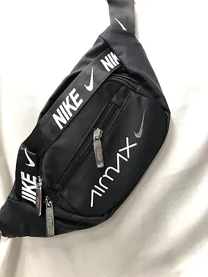 Mens Nike Travel Festival Essentials Pouch Cross Body Waist Bag Black • £16