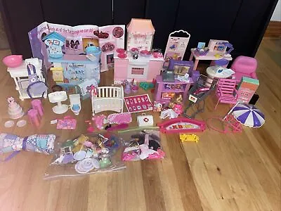 Huge Lot Vintage Barbie Playset Furniture Accessories 1990s Kitchen Kb Toys • $99.99