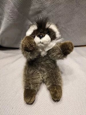 Plush Creations 9  Raccoon Vintage 1997 Plush  Realistic Animal Mohawk Toy • $12.74
