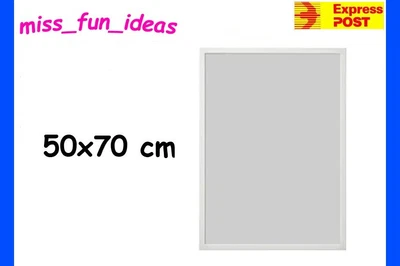 $36.99 • Buy IKEA FISKBO White Fiberboard Picture Photo Frame 50x70cm Art Poster Print Hang