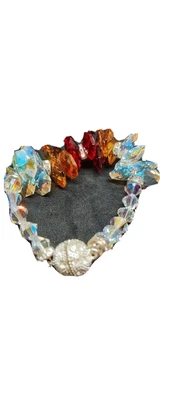 £25 • Buy Crystal Braclet Multicoloured Handmade  Magnet Lock Designer Ricardo Gallinaro 