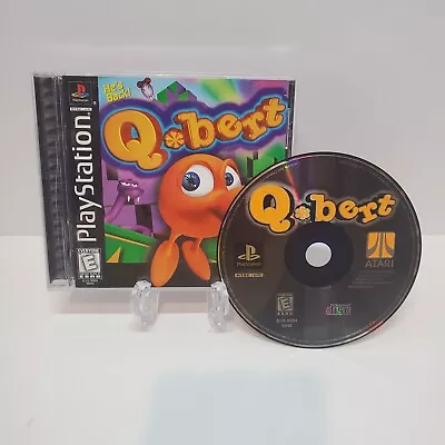 *CIB* Qbert (Sony PlayStation 1 1999) Complete Tested  • $10.18