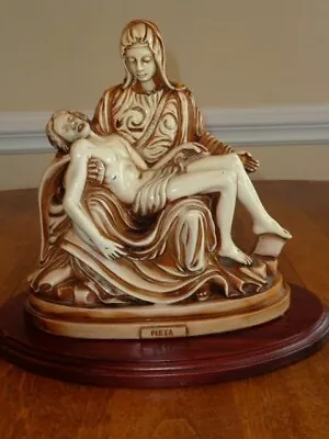Vintage A. Giannetti Marble Pieta Sculpture Signed • £48.21