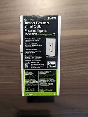 Jasco 14315 Z-Wave Plus Tamper-Resistant Smart Outlet • $24.99