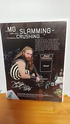 Marshall Micro Stack Mg Guitar Amplifier Print Ad 11 X 8.5 Zakk Wylde • $5