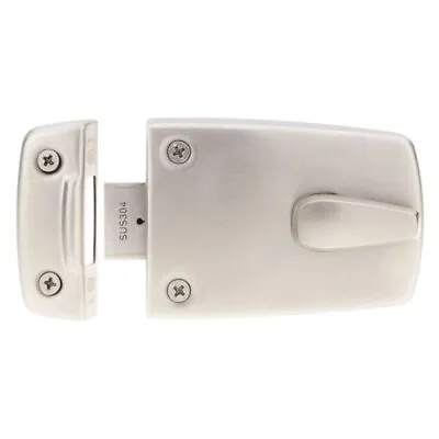 Lockwood Door Lock - Night Latch Fire Rated NO Cylinder Stainless Steel 507SSS • $62
