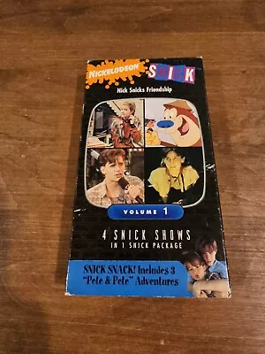 Rare Nickelodeon Snick Vol 1 VHS 90’s Nick At Night Clarissa Ren Stimpy Pete • $29.99