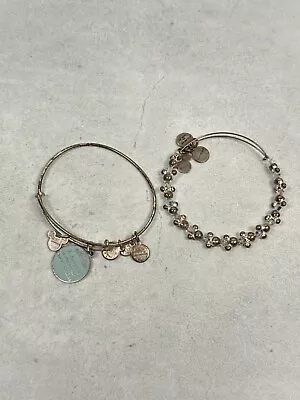 Alex And Ani Bracelet Disney Mickey Mouse Cinderella Silver Tone Lot Of Two • $11.95