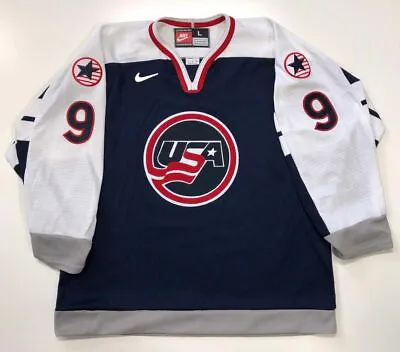 Mike Modano 1998 Nagano Olympics Team Usa Nike Blue Jersey Size Large • $239.99