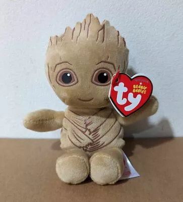 Ty Marvel - Plush Keychain - Groot - Brand New • £4.99