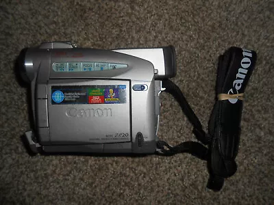 FOR PARTS -- Canon ZR20 Mini DV Camcorder -- TAPE DECK STUCK WITH TAPE • $9.99