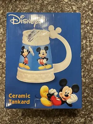 Disney Mickey Mouse Ceramic Tankard New In Box! • $19.50