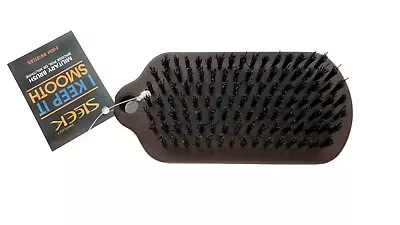 Firstline Sleek Military Boar Hair Brush #589 New Palm Design  I Keep It Smooth  • $4.99