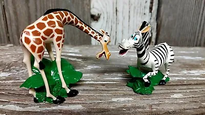 Madagascar Movie Giraffe & Zebra Figure PVC Cake Topper Toy • $6.99