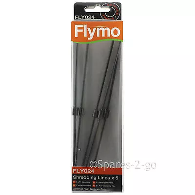 5 X FLYMO Leaf Blower Vac Shredding Line FLY024 Lines Gardenvac Plus 1500 1600 • £19.85