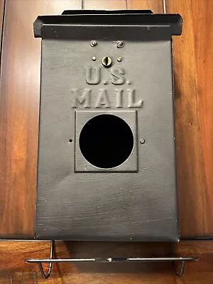 Vintage U.S. Mail Metal Wall-Hanging Mailbox Decor Unique Newspaper Hook • $39.98