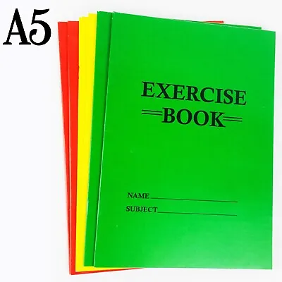 A5 Exercise Books Pack Of 6 Lined Pages Jotter Notebook School Homework Book UK • £5.99