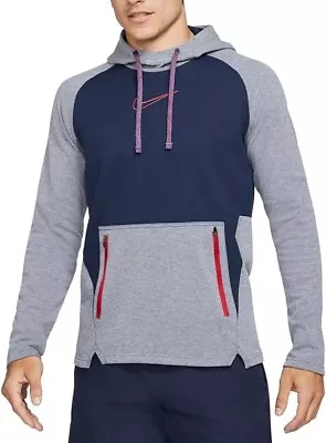 NEW - Nike Therma-FIT Men's Pullover Training Hoodie Obsidian/Gray Men's Large • $37.99