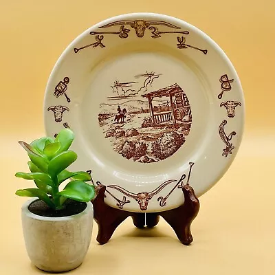 WALLACE CHINA Vintage El Rancho Western Americana Bread/Side Plate 7” Diameter • $21.99