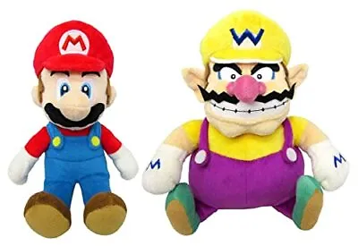 Super Mario Mario & Wario (S) Plush Set Doll Toy 25cm ALL STAR COLLECTION • $125.98